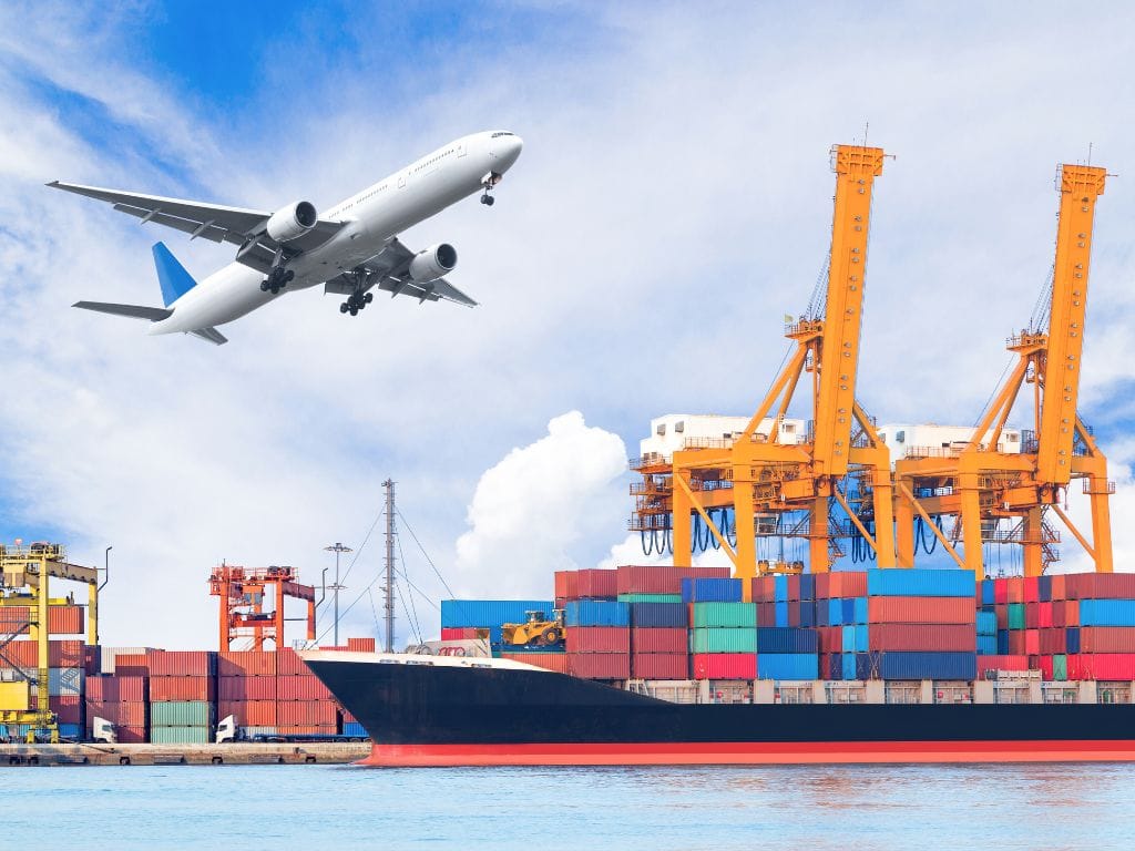 fret aerien ou fret maritime